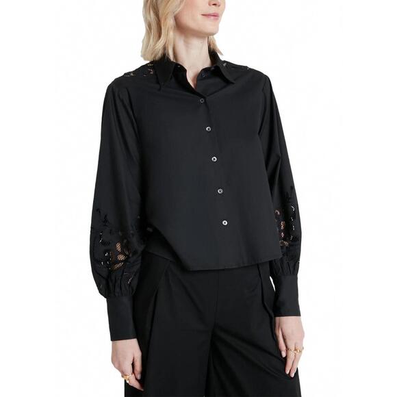 NEW TEMPERLEY LONDON nelle shirt in black
